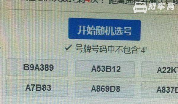 网上选号车辆品牌型号是什么