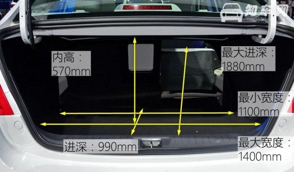 景逸s50车身尺寸是多少 景逸s50后备箱尺寸是多少(常规容积500L)
