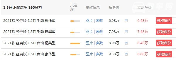 比亚迪宋2021款售价 2021款宋售价6万