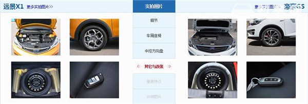 吉利远景X1和吉利帝豪GS哪个好 基本没有可比性