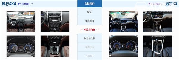 风行SX6和吉利远景X3哪个好 风行SX6配置更高
