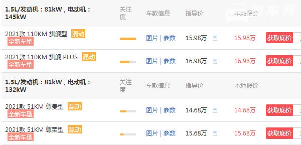 比亚迪宋plus dmi配置 4.7米的紧凑型suv(2021款宋plus dmi仅售14万)