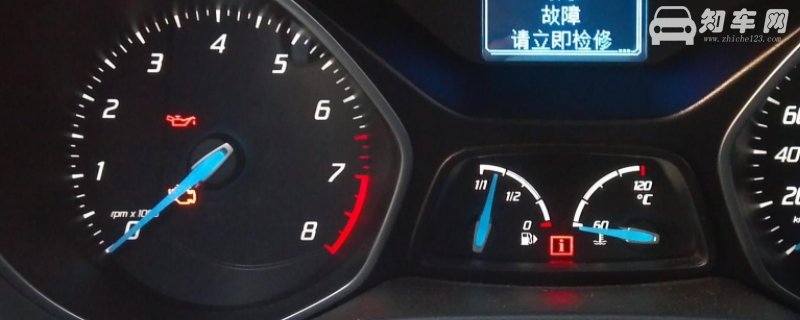 机油灯闪几下就消失了