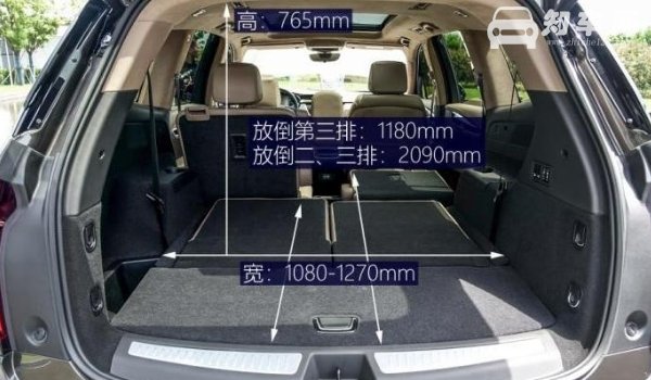 凯迪拉克xt6车身尺寸是多少 凯迪拉克xt6的后备箱多大（容积257-922L）