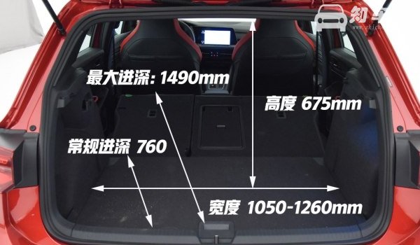 大众高尔夫车身尺寸是多少 大众高尔夫后备箱尺寸多少（常规容积380L）