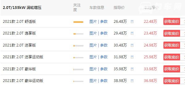 英菲尼迪q50l价格 英菲尼迪q50l多少钱落地(落地25万)