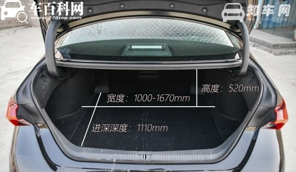 丰田亚洲龙尺寸长宽高多少 亚洲龙后备箱容积是多少（常规容积570L）
