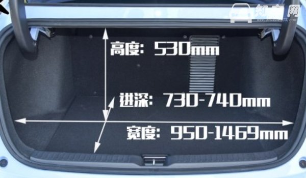小鹏p5尺寸长宽高多少 小鹏p5后备箱尺寸多大（常规容积450L）