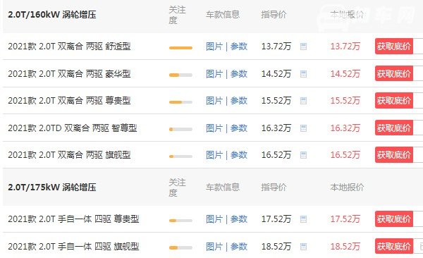 吉利星越l报价及图片 2021款星越l仅售13万(百公里加速仅7.7秒)