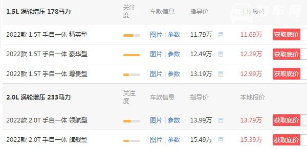 长安cs75 plus 价格 2022款长安cs75plus仅售11万